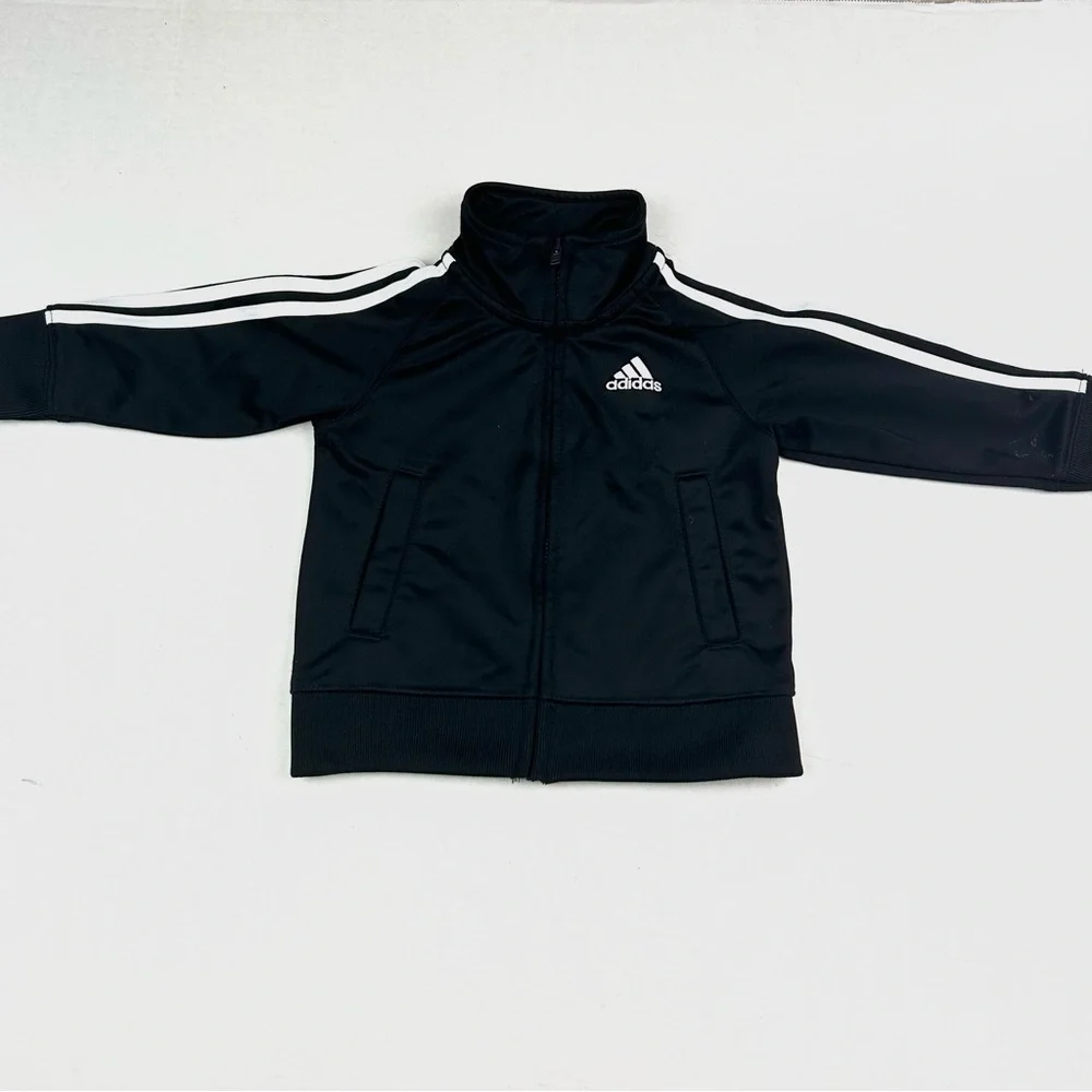 Adidas Black & White Striped Track Suit 12M